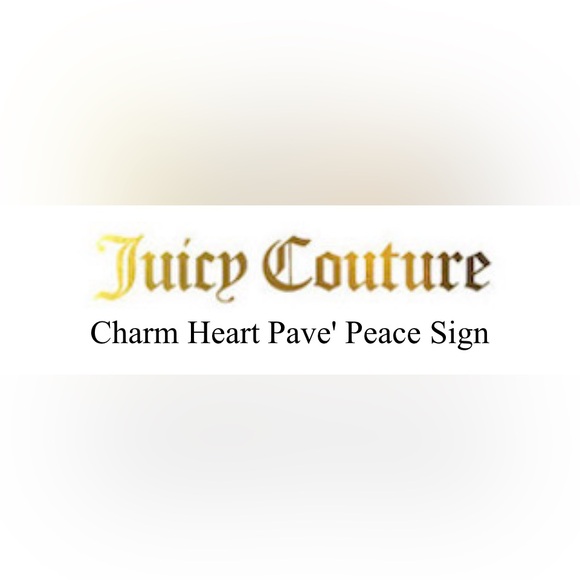 Juicy Couture 2008 Gold plated over Brass Pink Heart Pendant - Picture 9 of 9